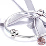 925 Sterling Silver Super Mom, Mother Mama Heart Beads Fit Bracelets DIY Accesso