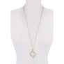 METAL PENDANT LONG NECKLACE