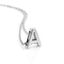 Girl Silver DIY Capital Letter Name Alphabet Initial Link Chain Pendant Necklace