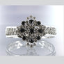Crystal Floral Charm Hinge Bangle