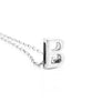 Girl Silver DIY Capital Letter Name Alphabet Initial Link Chain Pendant Necklace
