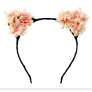 Women Girl Flower Blossom Hair Band Handmade Cat Ear Headband Halloween Party