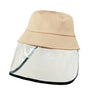 Detachable Protective UV Shield Anti Spit Dust Fishing Bucket Kid Child Hat Cap