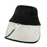 Detachable Protective UV Shield Anti Spit Dust Fishing Bucket Kid Child Hat Cap