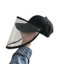 Detachable Protective Cap Shield Anti Spitting Saliva Cover Face Baseball Hat US