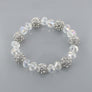Crystal Beads Layered Necklace Earring and Bracelet Set
