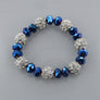 Crystal Beads Layered Necklace Earring and Bracelet Set