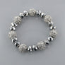 Crystal Beads Layered Necklace Earring and Bracelet Set