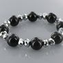 Crystal Beads Layered Pearl Necklace Earring and Bracelet Set