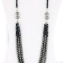 Crystal Beads Layered Pearl Necklace Earring and Bracelet Set