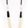 Crystal Beads Layered Pearl Necklace Earring and Bracelet Set