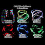 Creative 7 Mode LED Finger Lighting Flashing Glow Mittens Gloves Rave Light Fest