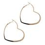 HEART HOOP FASHION EARRING