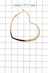 HEART HOOP FASHION EARRING