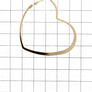 HEART HOOP FASHION EARRING