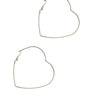 CUT OUT HEART HOOP EARRING
