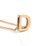Women Gold DIY Capital Letter Name Alphabet Initial Link Chain Pendant Necklace