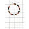 MULTI COLORED BEADED HOOP EARRING