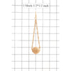 METAL BALL LONG EARRING