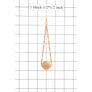 METAL BALL LONG EARRING