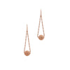 METAL BALL LONG EARRING