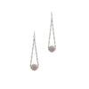 METAL BALL LONG EARRING