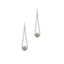 METAL BALL LONG EARRING