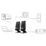 M1250 Computer Portable Speaker Anti Magnetic Force Support USB Power Multimedia Stereo