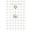 RHINESTONE & PEARL LONG EARRING