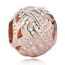 925 Sterling Silver European Rose Gold Charm Cat Tree Life Mom DIY Bead Bracelet