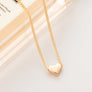 Girl Gold Silver Tiny Heart Short Pendant Necklace Chain Love Lady Valentin Gift