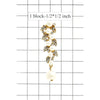 PEARL RHINESTONE DROP EARRING