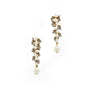 PEARL RHINESTONE DROP EARRING