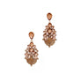 RHINESTONE CLUSTER TEAR DROP EARRING