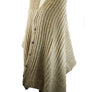 Button Accent Knitted Shawl