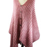 Button Accent Knitted Shawl