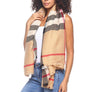 Multi Tone Plaid Oversized Blanket Scarves Shawls