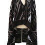 Multi Tone Aztec Pattern Poncho/Vest