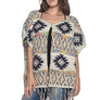 Isle Pattern Fringe Poncho