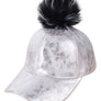 Pom Pom Vintage PU Cap