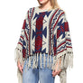 Fashion Knitted Fringe Poncho