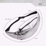Shiny Metallic Bling Leather Waist Fanny Pack Belt Bag Pouch Casual Bum Purse US
