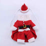 Christmas Santa Claus Pet Coat Dog Cat Suit Dress Up Xmas Skirts Costume Cosplay