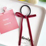 Women Velvet Plaid Scrunchy Bow Hair Band ponytail Holder Tie Elastic Accessory