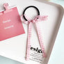 Women Velvet Plaid Scrunchy Bow Hair Band ponytail Holder Tie Elastic Accessory