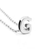 Girl Silver DIY Capital Letter Name Alphabet Initial Link Chain Pendant Necklace