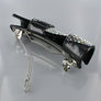 Rhinestone Embedded Plastic Hair Clip