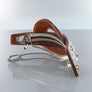 Rhinestone Embedded Plastic Hair Clip