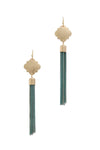 METAL TASSEL LONG EARRING