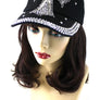 Crystal Embedded Cross Hat